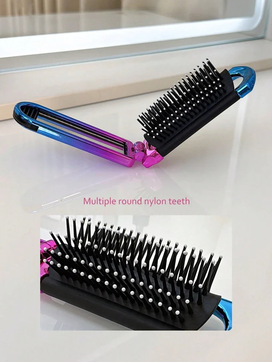 X Milania 1pc Foldable Comb - Cream Color