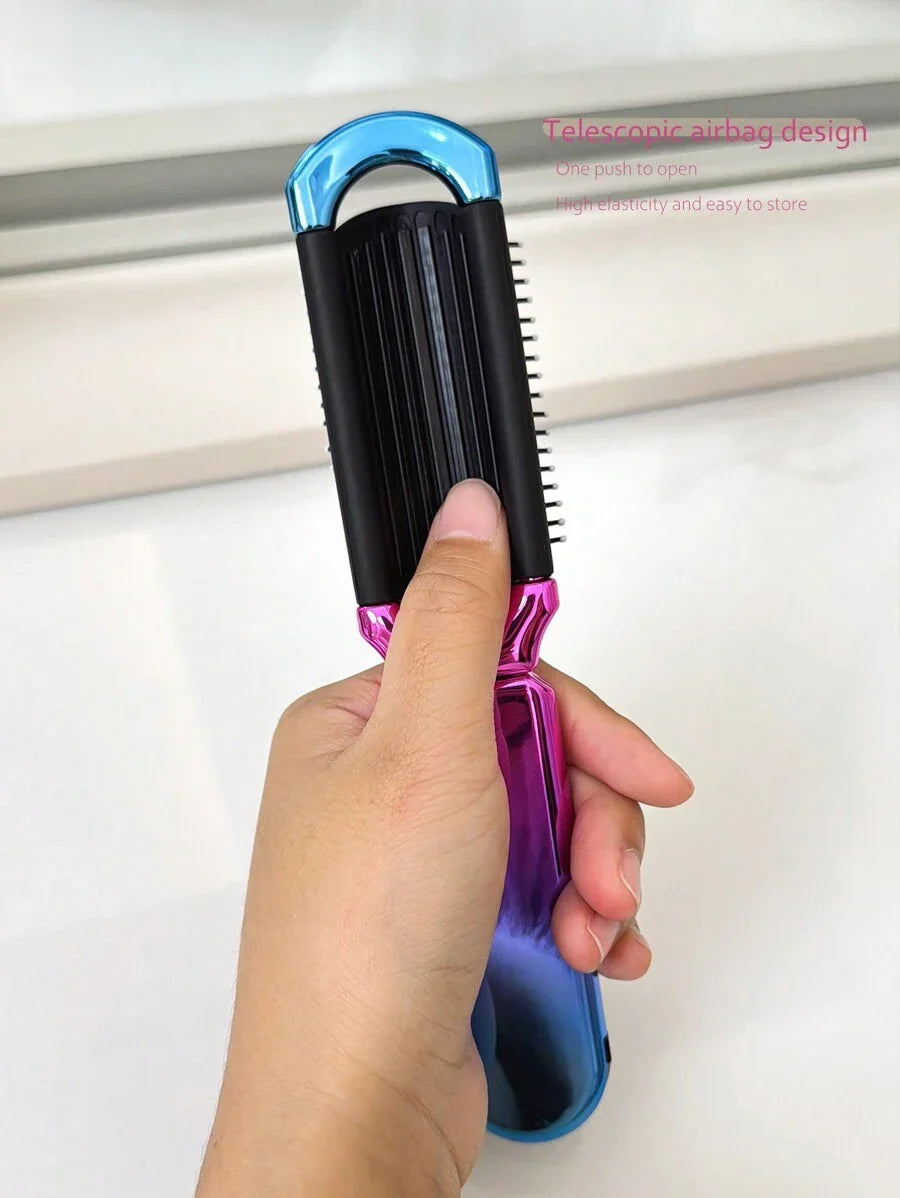 X Milania 1pc Foldable Comb - Cream Color