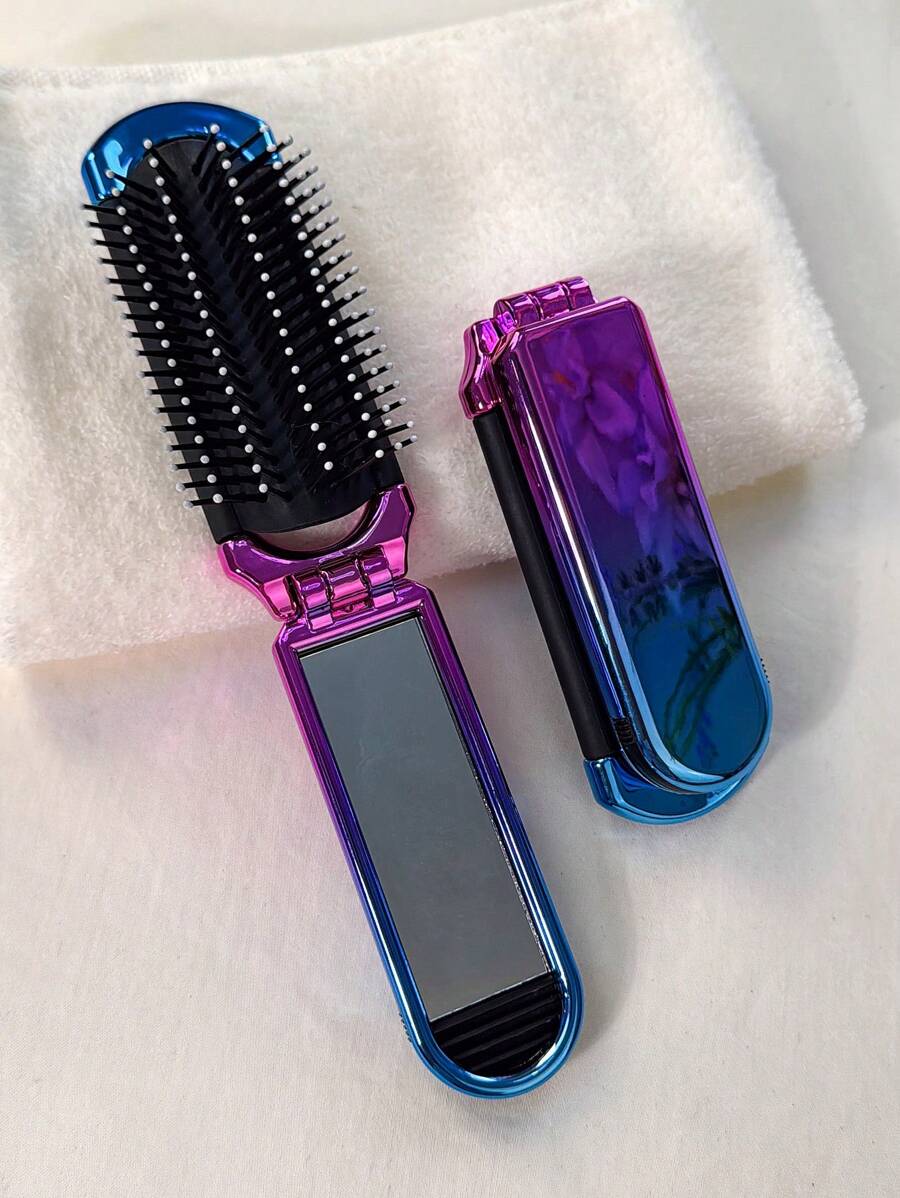 X Milania 1pc Foldable Comb - Cream Color