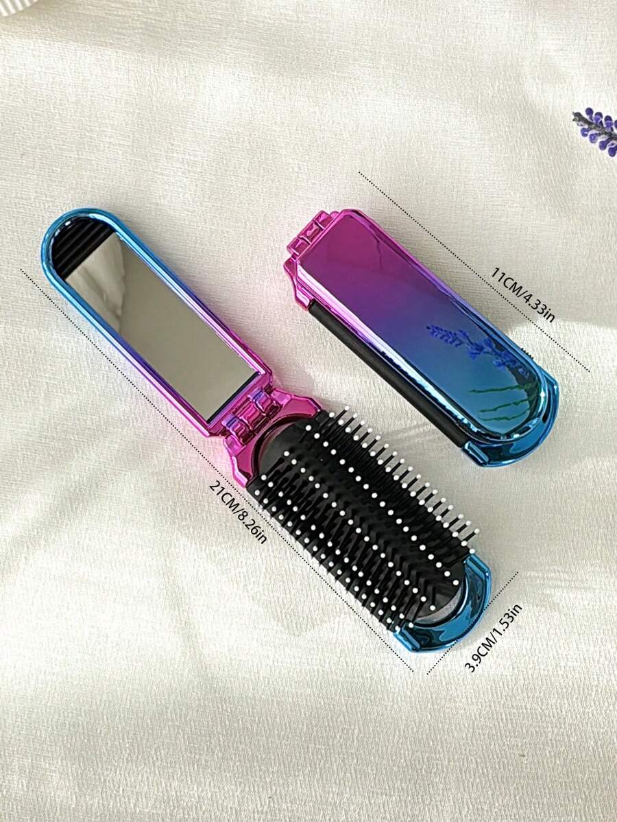 X Milania 1pc Foldable Comb - Cream Color