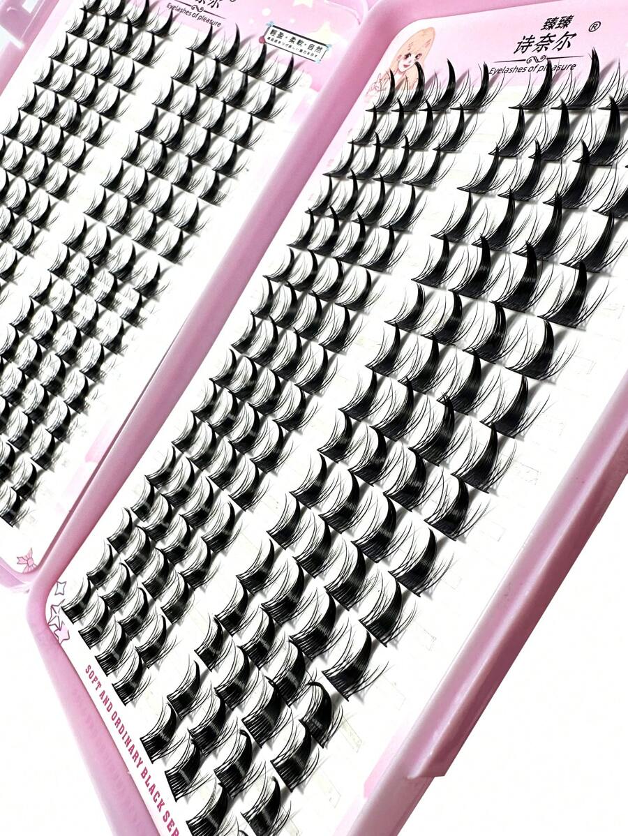 32pcs/10pcs C-Curl Flirty Fairy False Eyelash Clusters