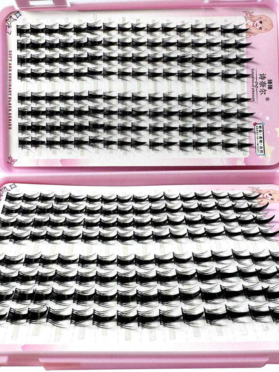 32pcs/10pcs C-Curl Flirty Fairy False Eyelash Clusters