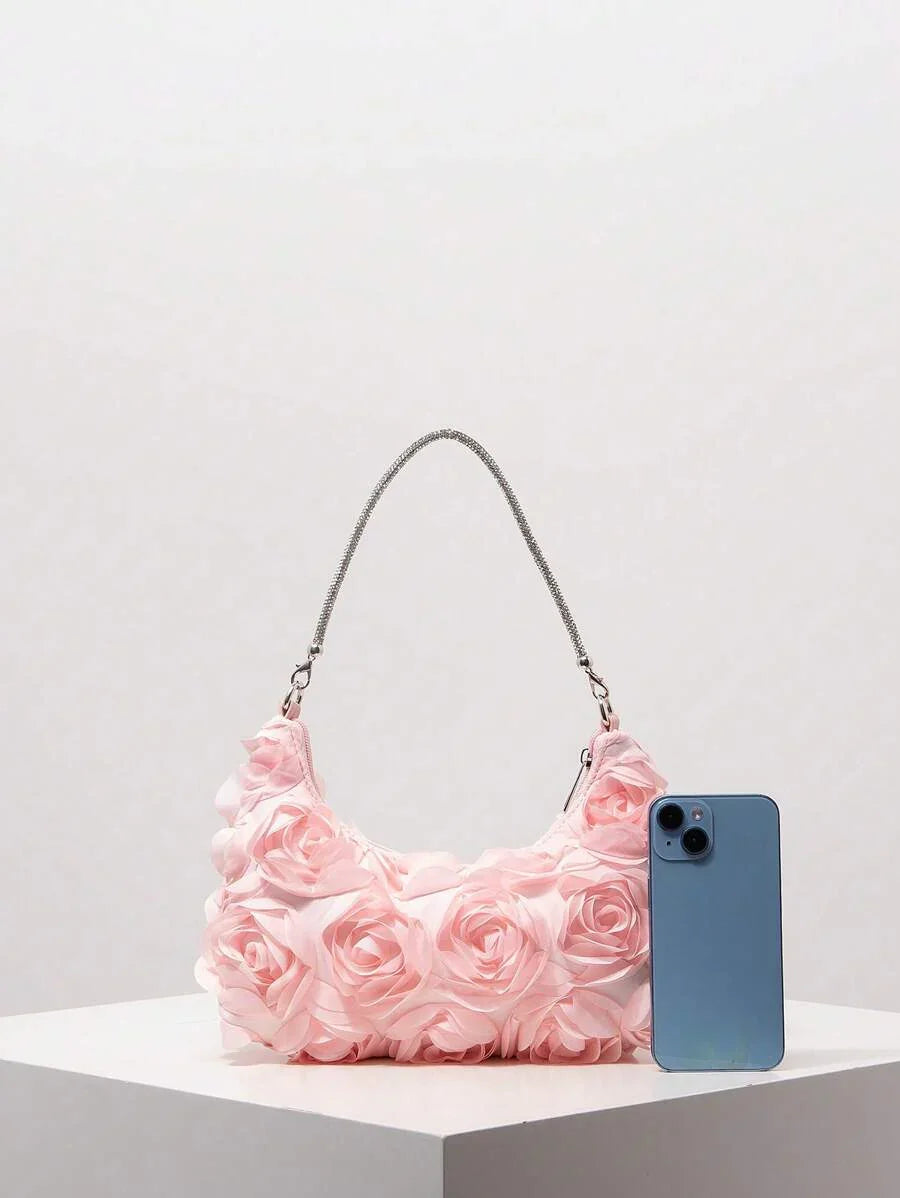 Random Pattern Shoulder Bag, Sequin Bag