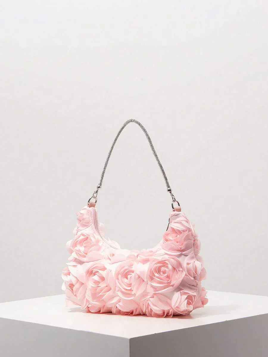 Random Pattern Shoulder Bag, Sequin Bag