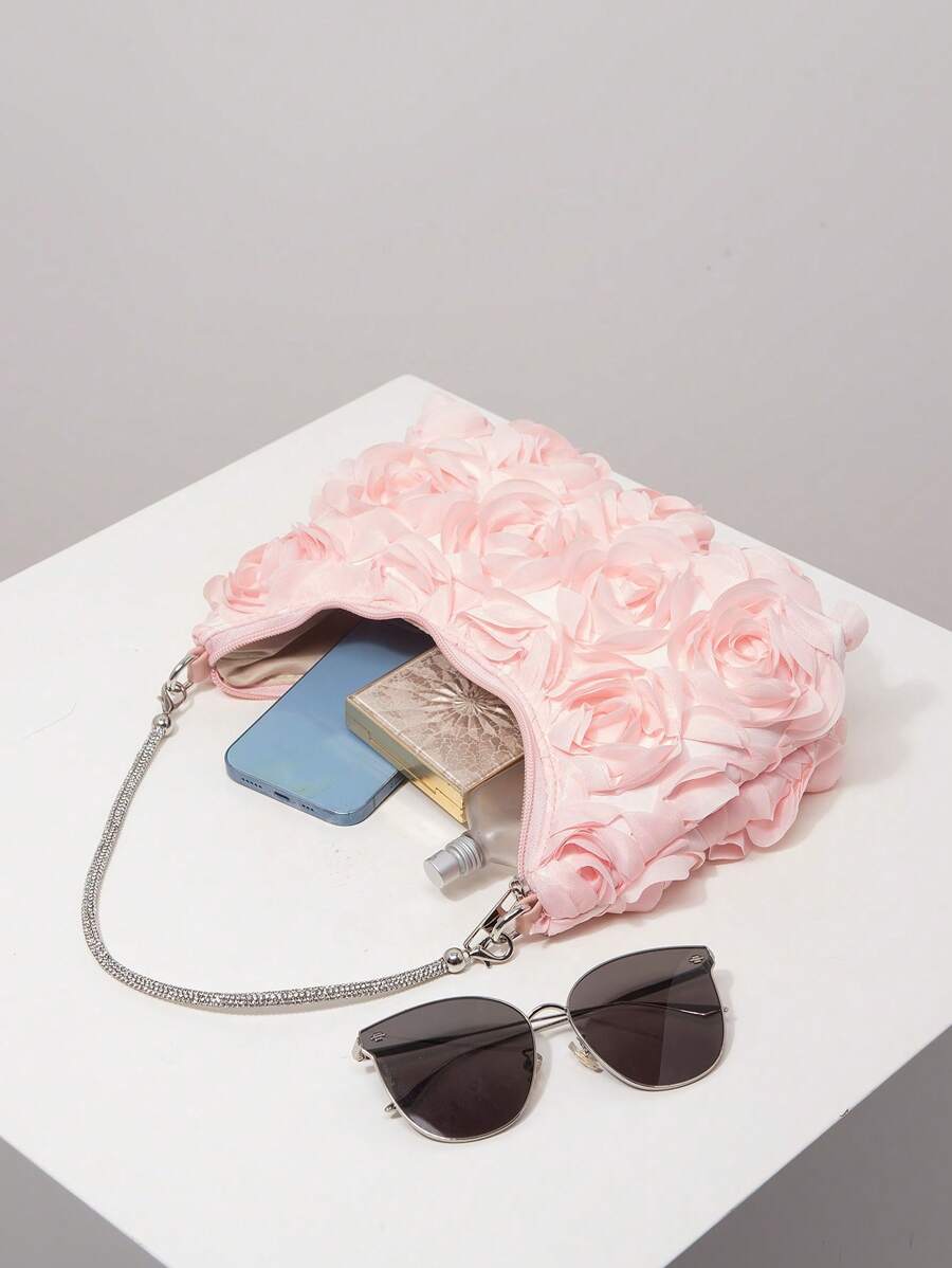 Random Pattern Shoulder Bag, Sequin Bag