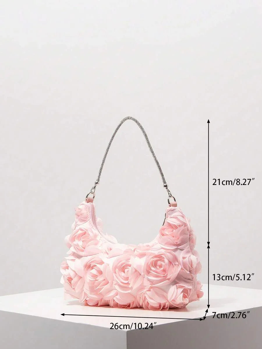 Random Pattern Shoulder Bag, Sequin Bag