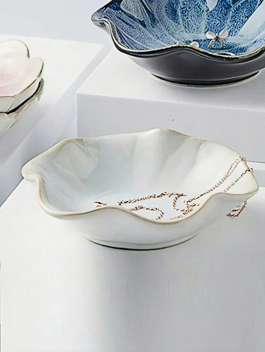 Ceramic Flower Petal Jewelry Tray