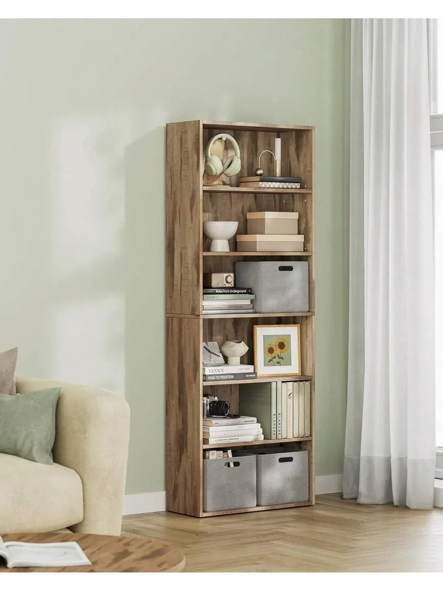 VASAGLE Bookshelf, 6-Tier Bookcase