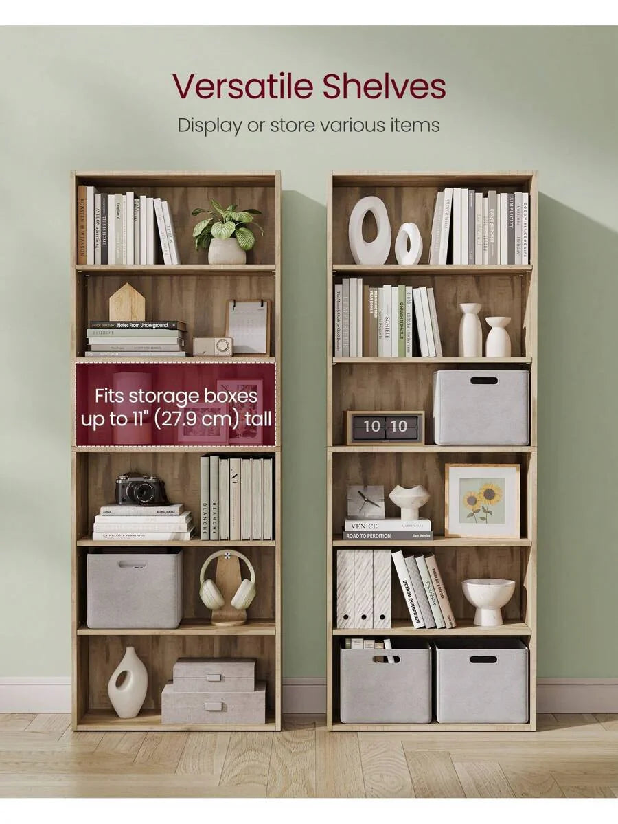 VASAGLE Bookshelf, 6-Tier Bookcase