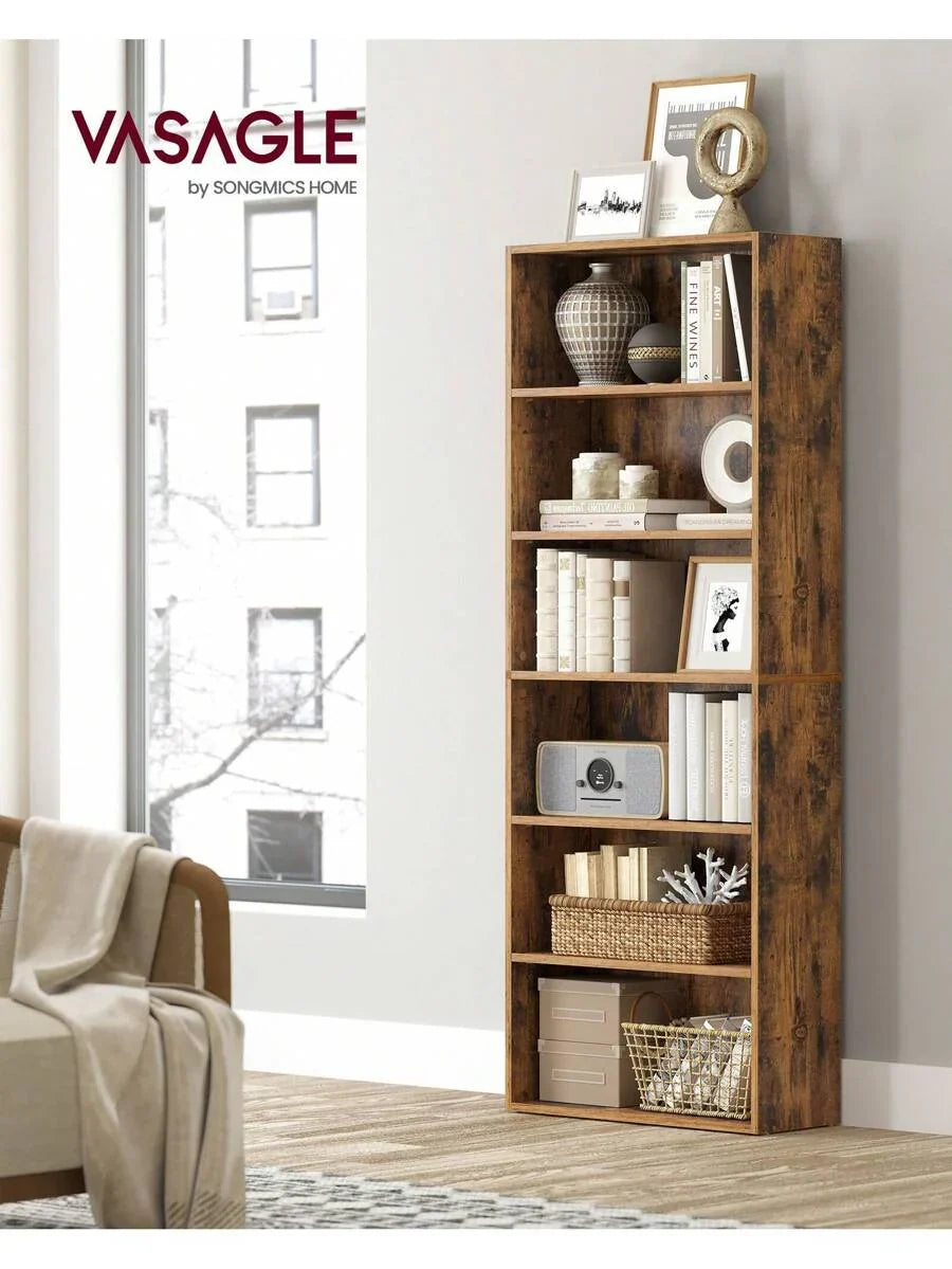 VASAGLE Bookshelf, 6-Tier Bookcase