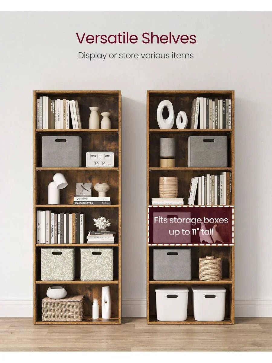 VASAGLE Bookshelf, 6-Tier Bookcase