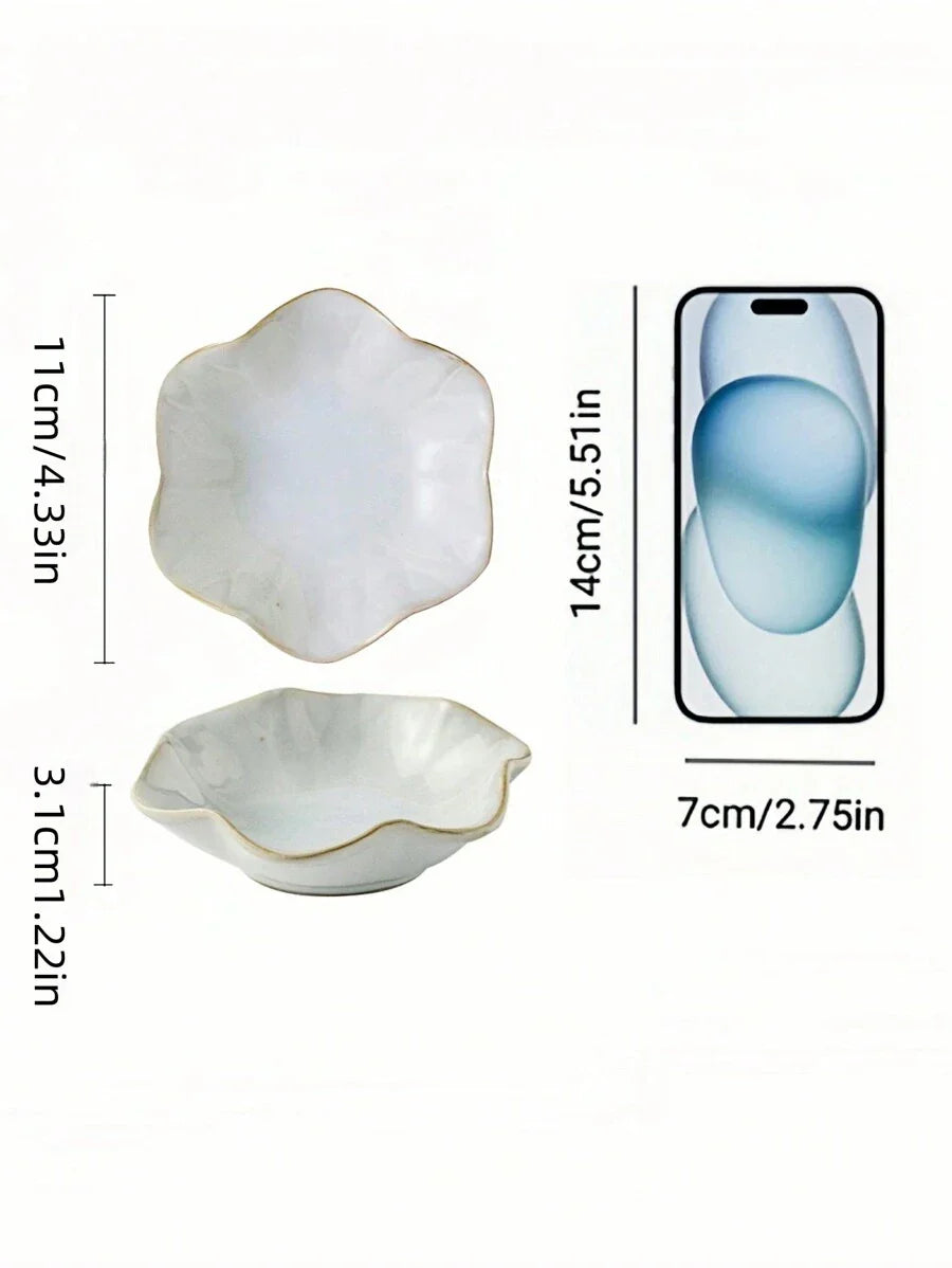 Ceramic Flower Petal Jewelry Tray