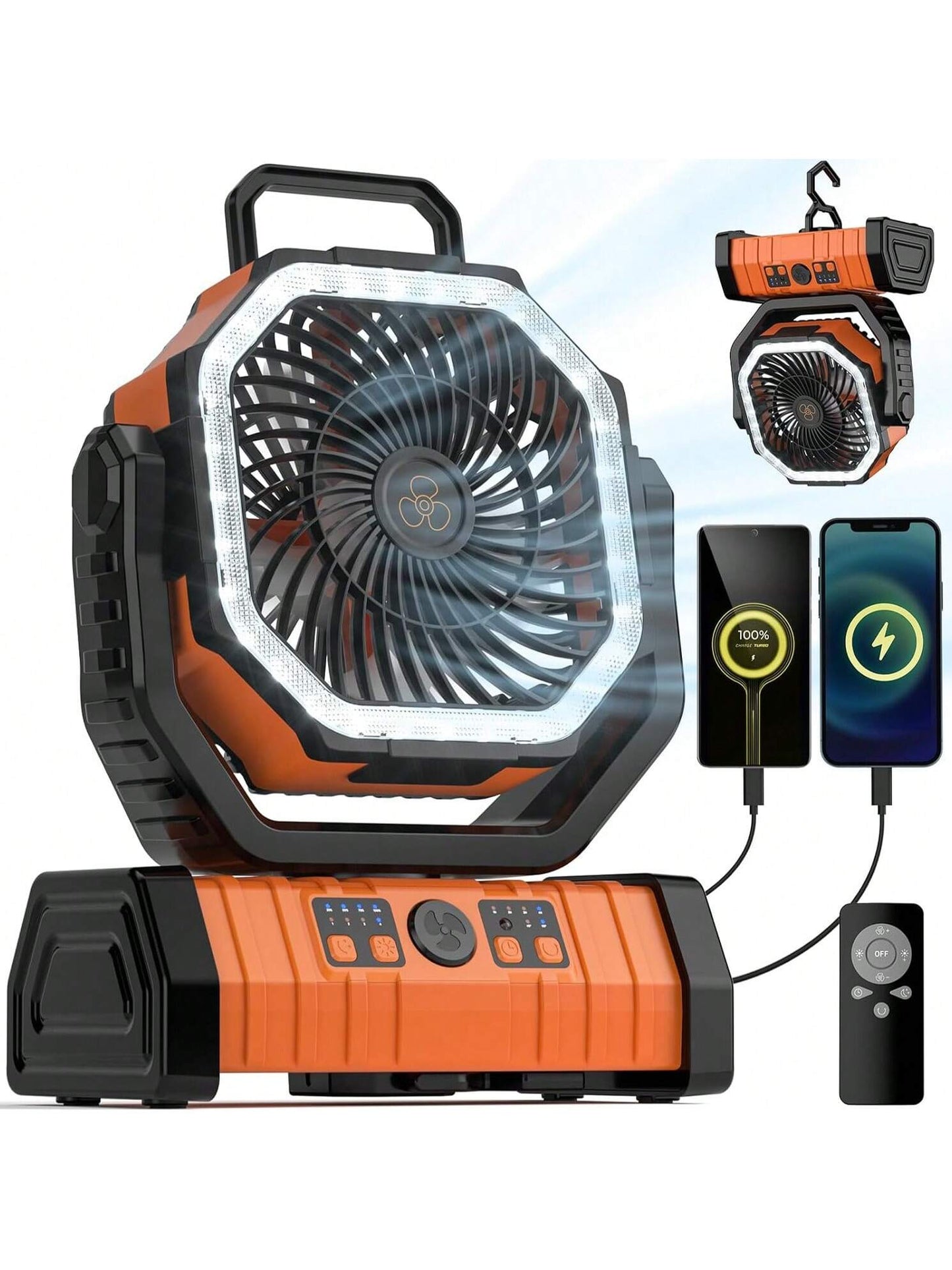 BDQ 20000mAh Portable Camping Fan