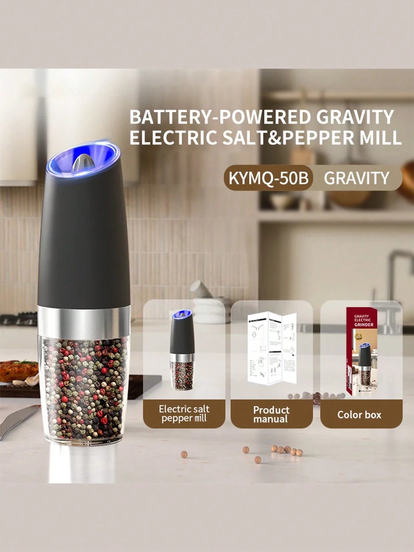 CLITON Gravity Electric Grinder Set
