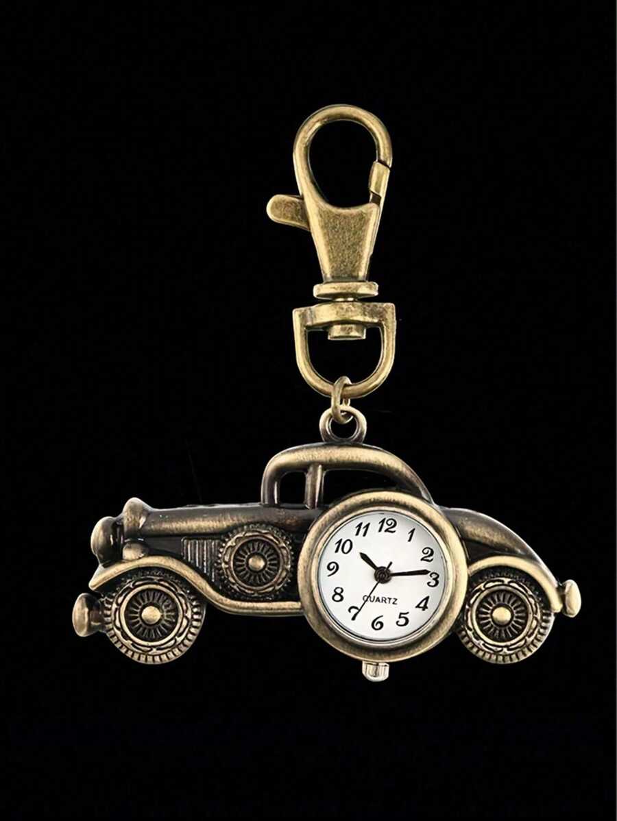 Key Shape Pocket Watch Pocket Watch Vintage Bronze Keychain