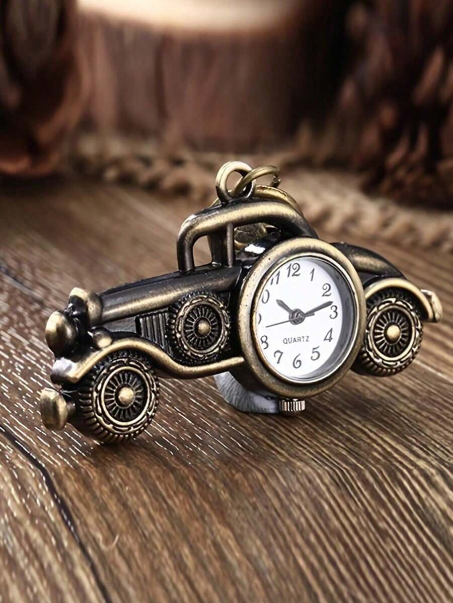 Key Shape Pocket Watch Pocket Watch Vintage Bronze Keychain