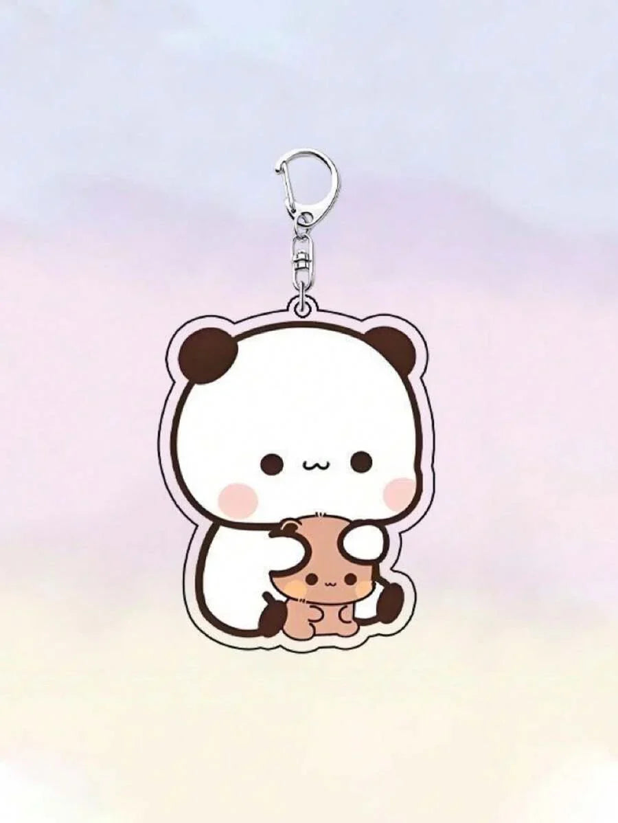 Bubu & Dudu Bear Backpack Charm Keychain