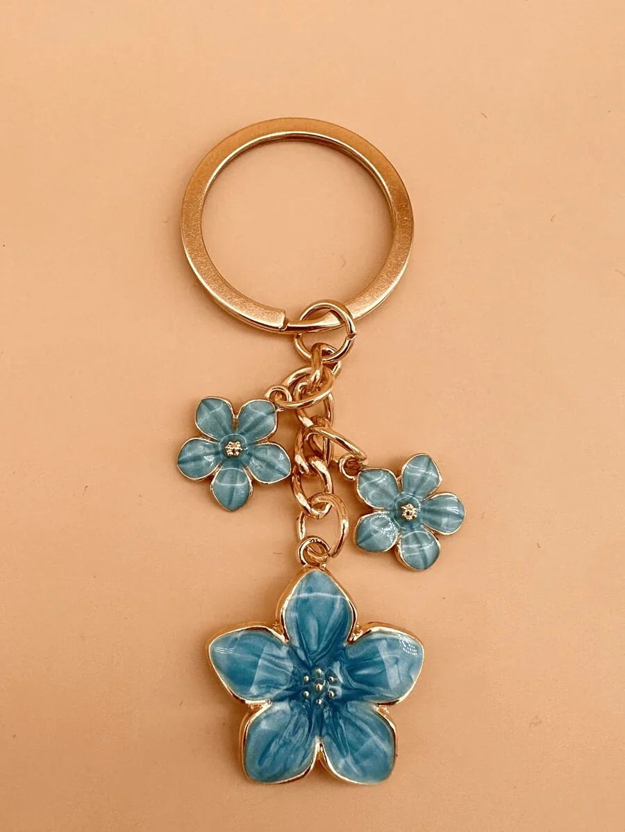HAILIAN 1pc Sakura Shaped Keychain