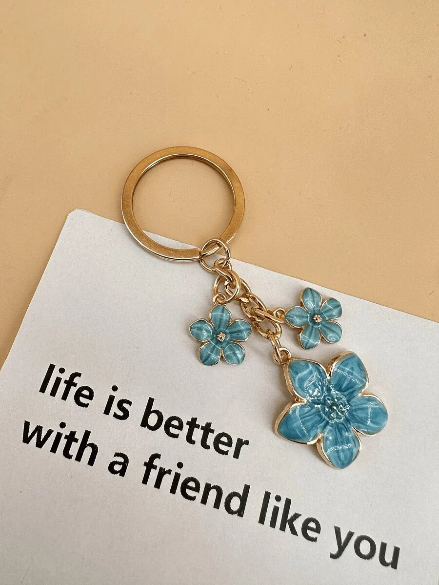 HAILIAN 1pc Sakura Shaped Keychain
