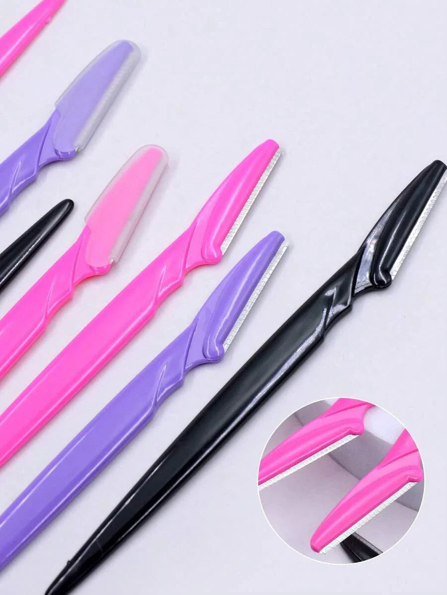 Bottled Eyebrow Razor Set, Includes Storage Box