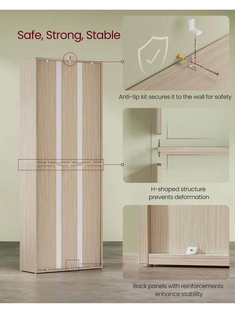 VASAGLE Bookshelf, 6-Tier Bookcase
