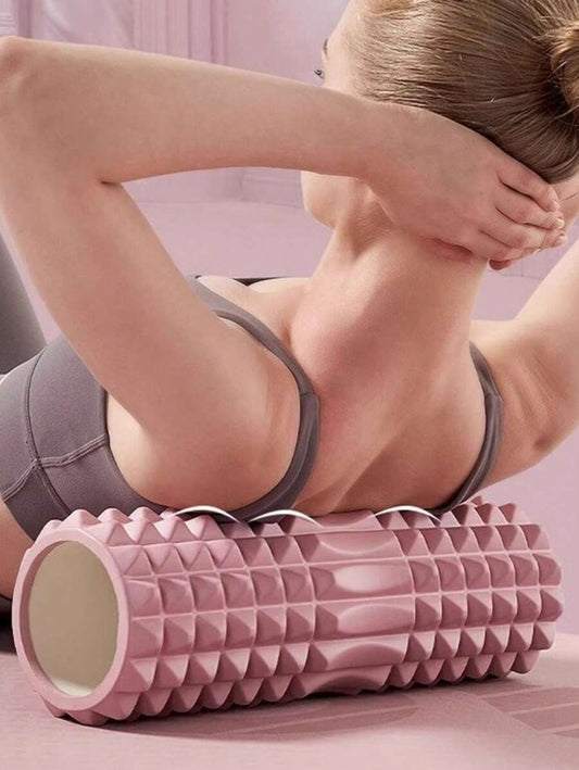 Pink Foam Yoga Massage Roller, For Muscle