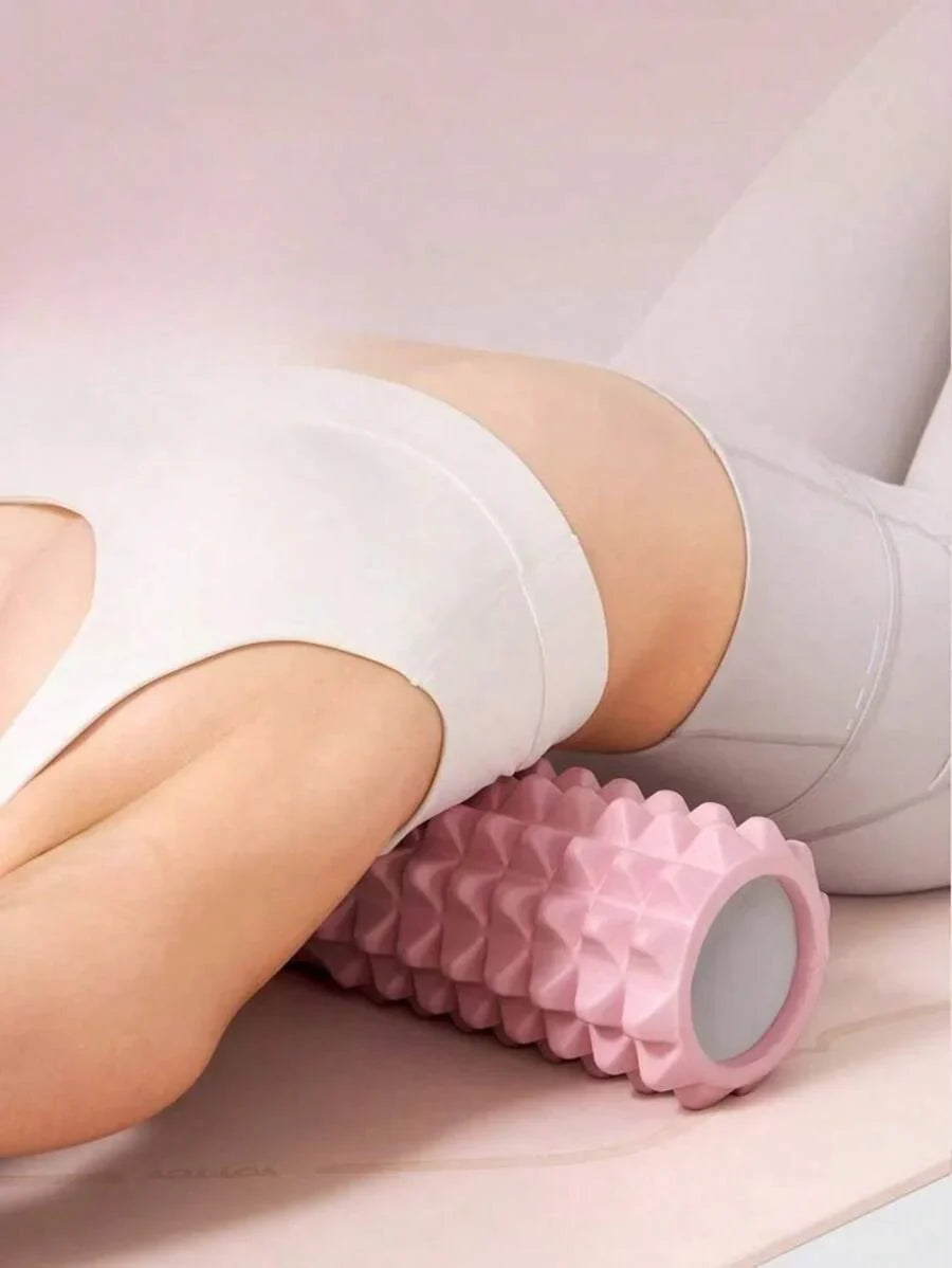 Pink Foam Yoga Massage Roller, For Muscle