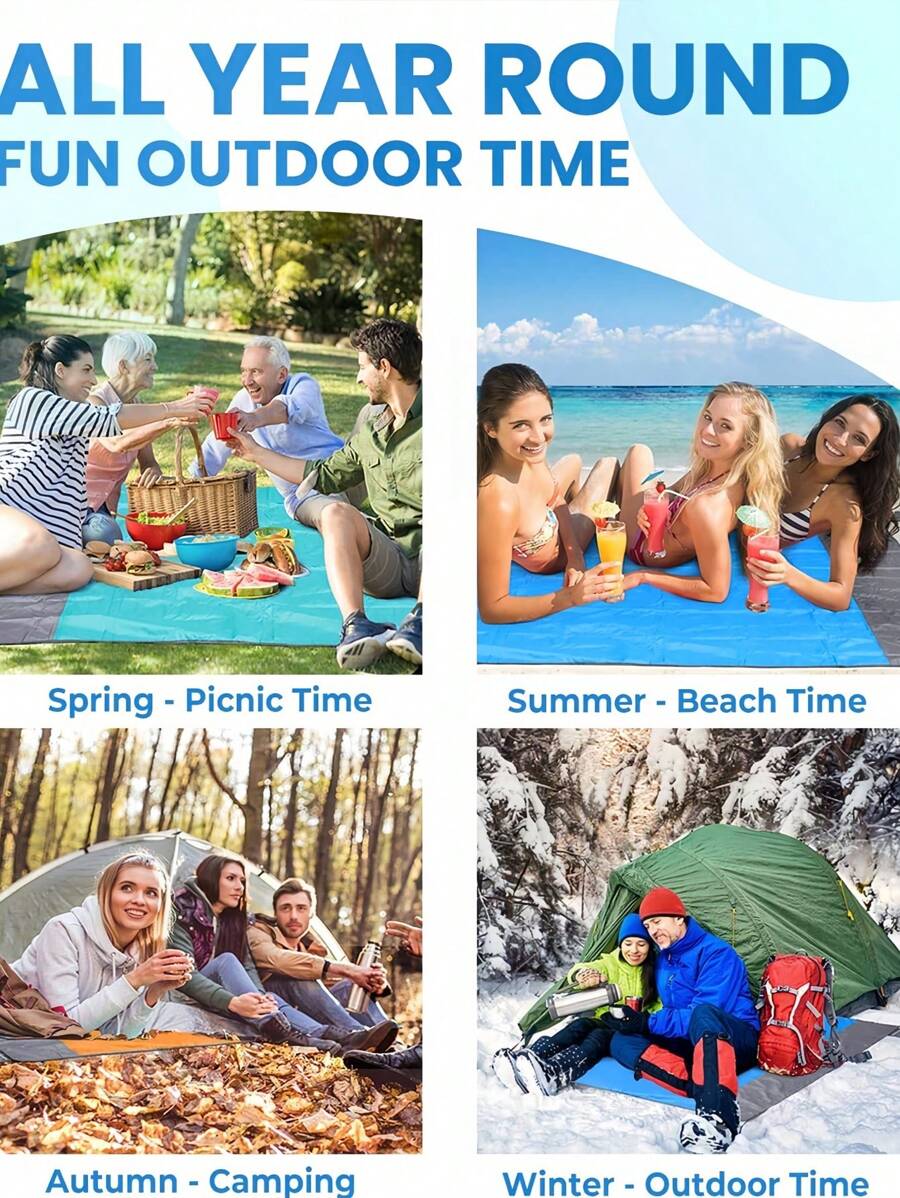 1PC Extra Large Beach Blanket 79x83 Inch