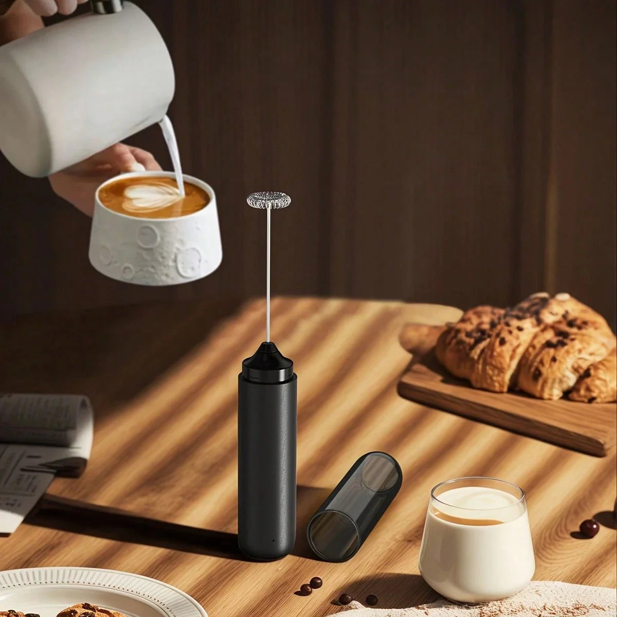 CLITON Rechargeable Electric Milk Frother