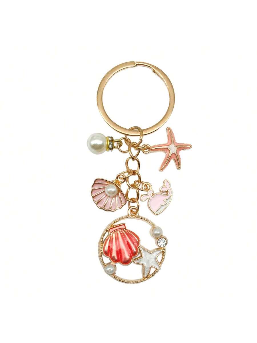 Unisex Marine Animal Keychain Sea Star