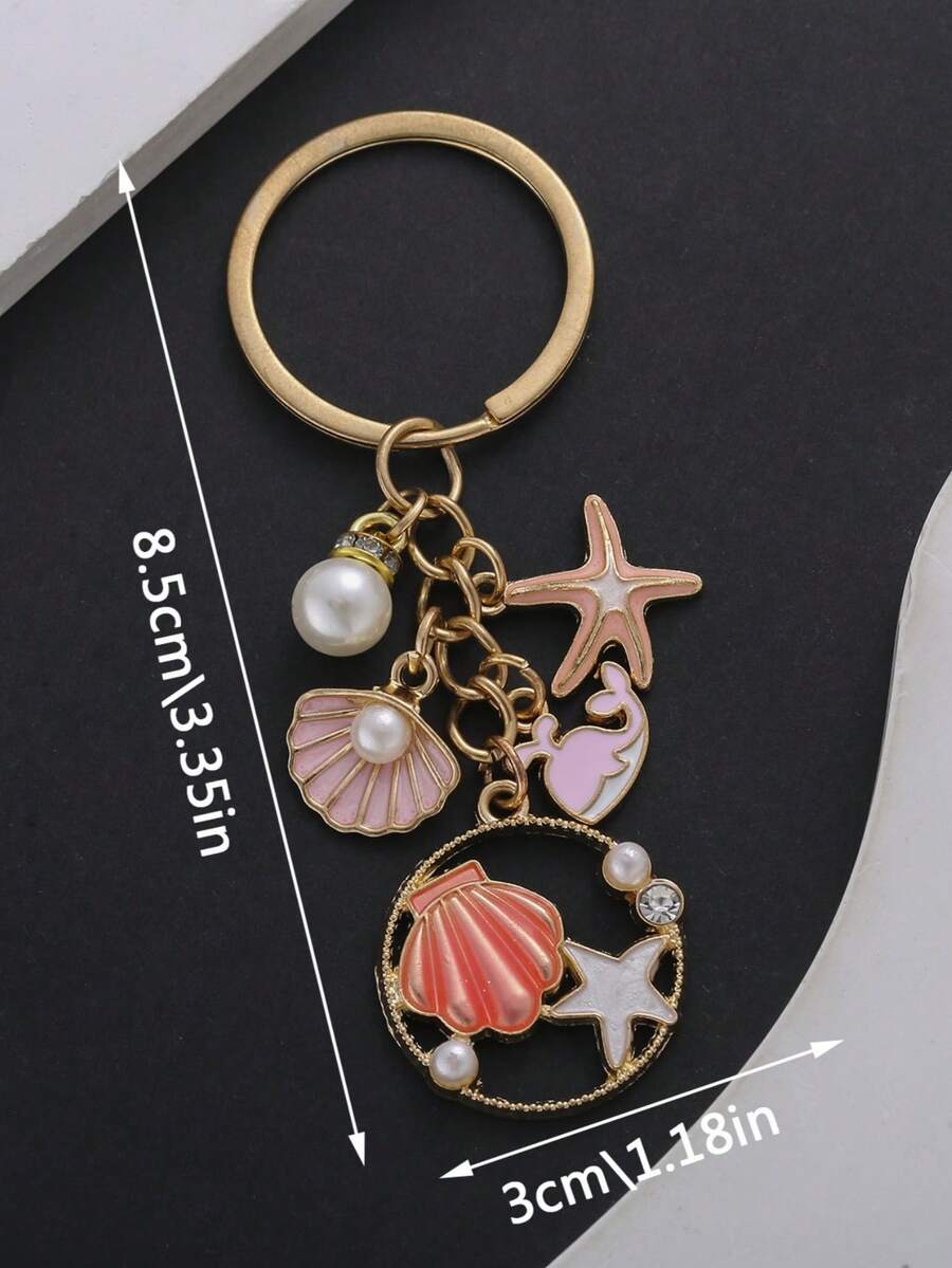 Unisex Marine Animal Keychain Sea Star