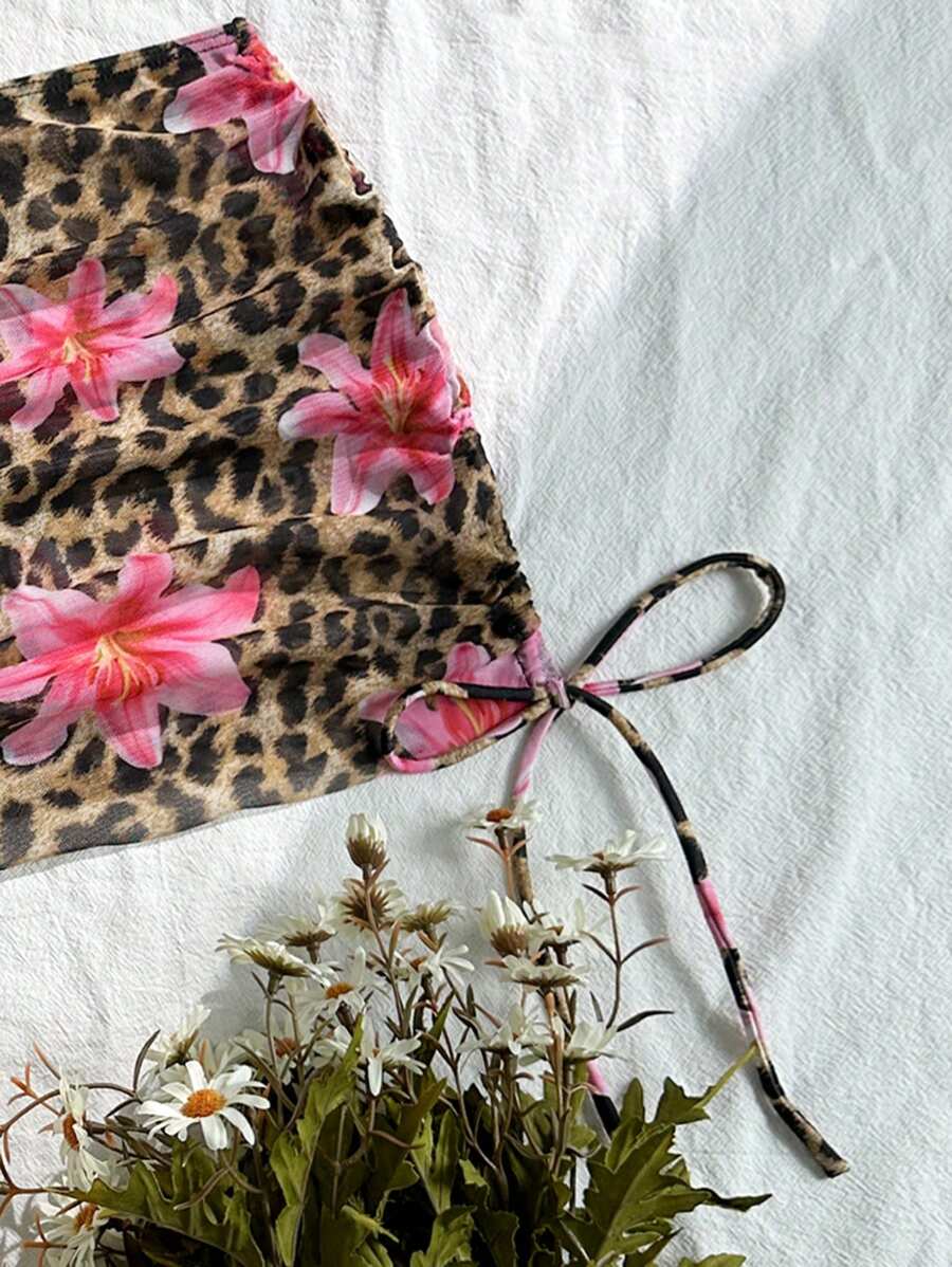 Tie Side Bikini 3-Piece Swimwear For Women