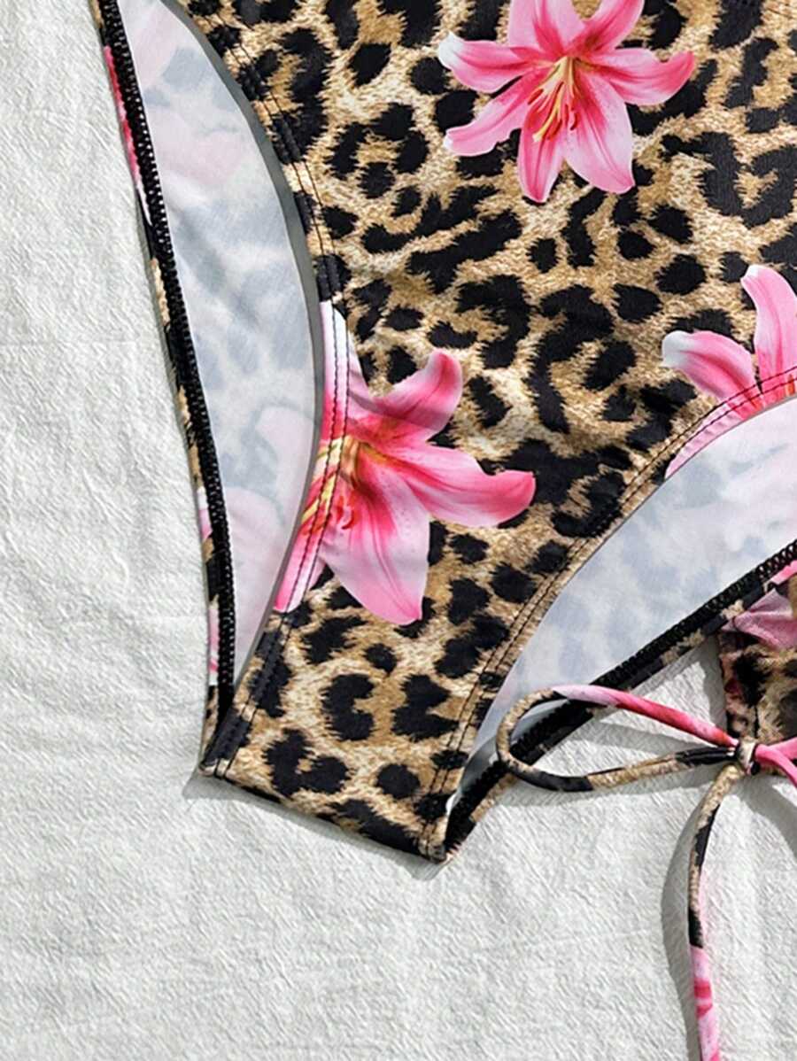 Tie Side Bikini 3-Piece Swimwear For Women