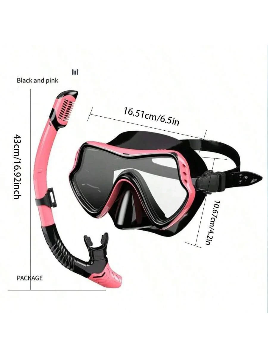 1set Adult Snorkeling Gear, Including Snorkel Mask