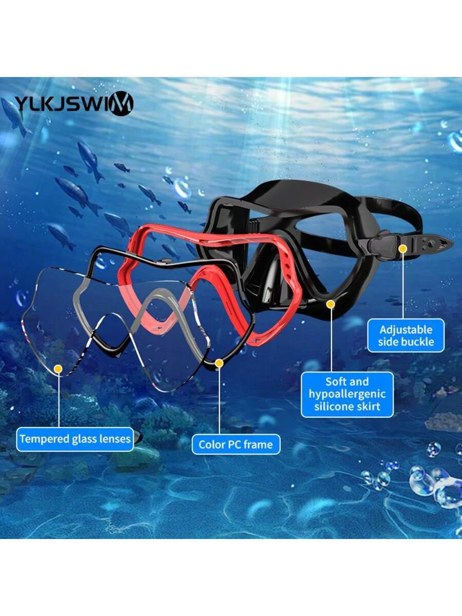 1 Set Adult Snorkeling Equipment, Full Face Snorkel Mask