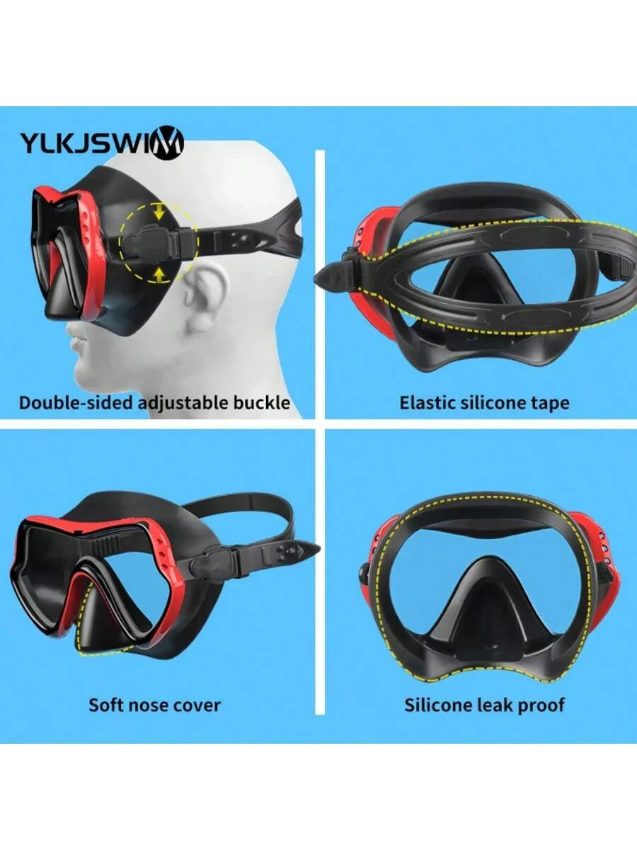 1 Set Adult Snorkeling Equipment, Full Face Snorkel Mask