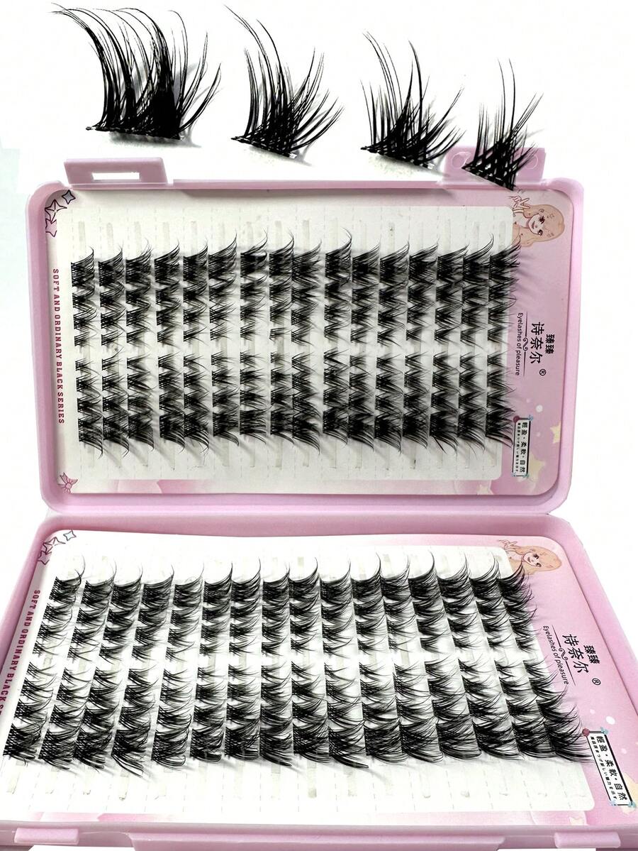 32pcs/10pcs C-Curl Flirty Fairy False Eyelash Clusters
