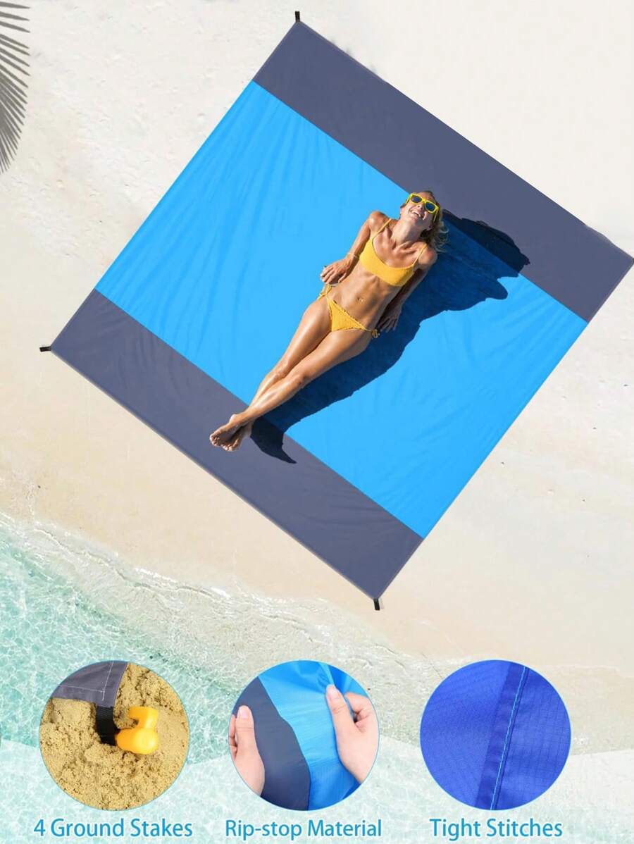 1PC Extra Large Beach Blanket 79x83 Inch