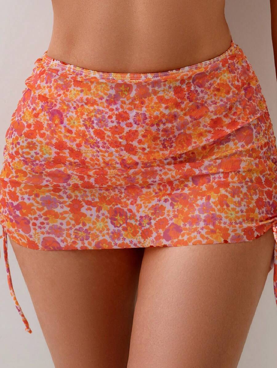 Tie Side Bikini 3-Piece Swimwear For Women