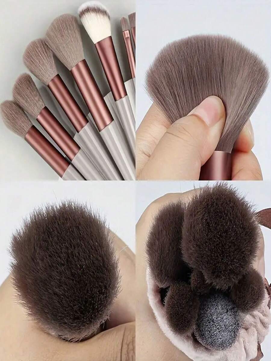 13pcs Professional Makeup Brush Set, Suitable For Foundation