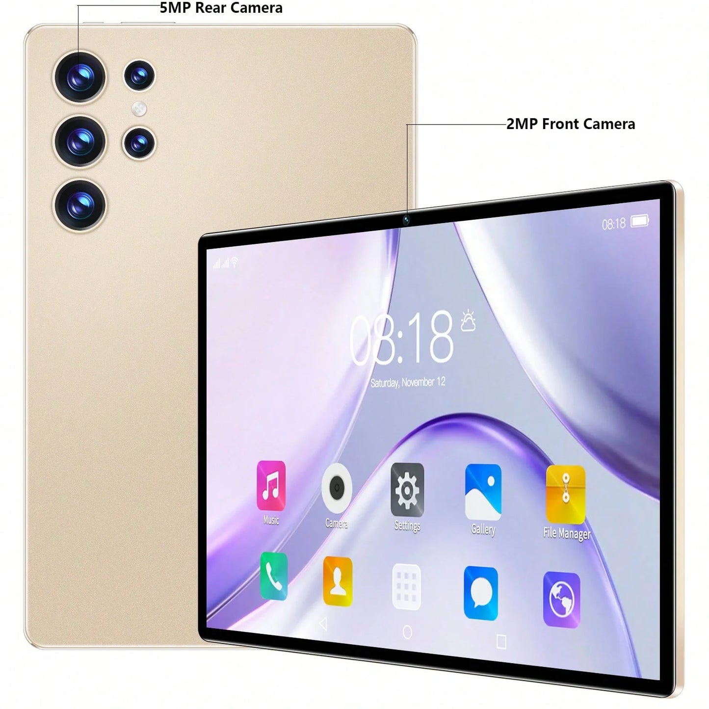 Qetupa 10.1-Inch Android 14 Tablet