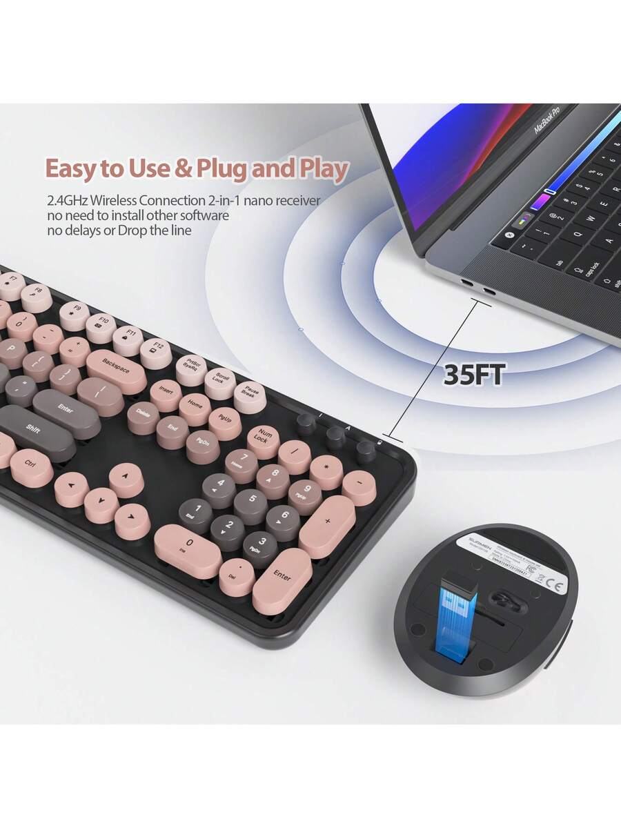 Wireless Keyboard And Mouse Set