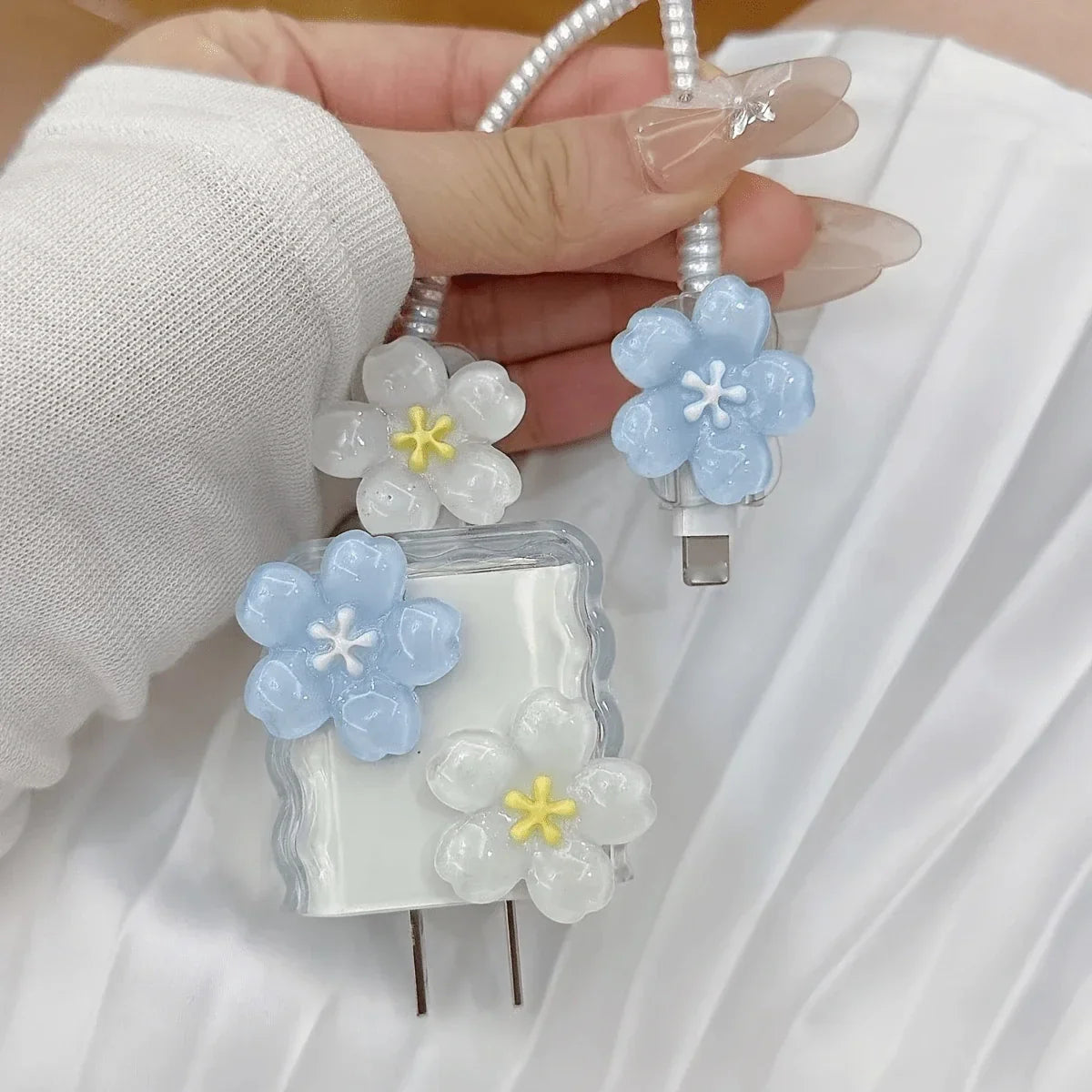Minimalist Floral Charging Protector Case