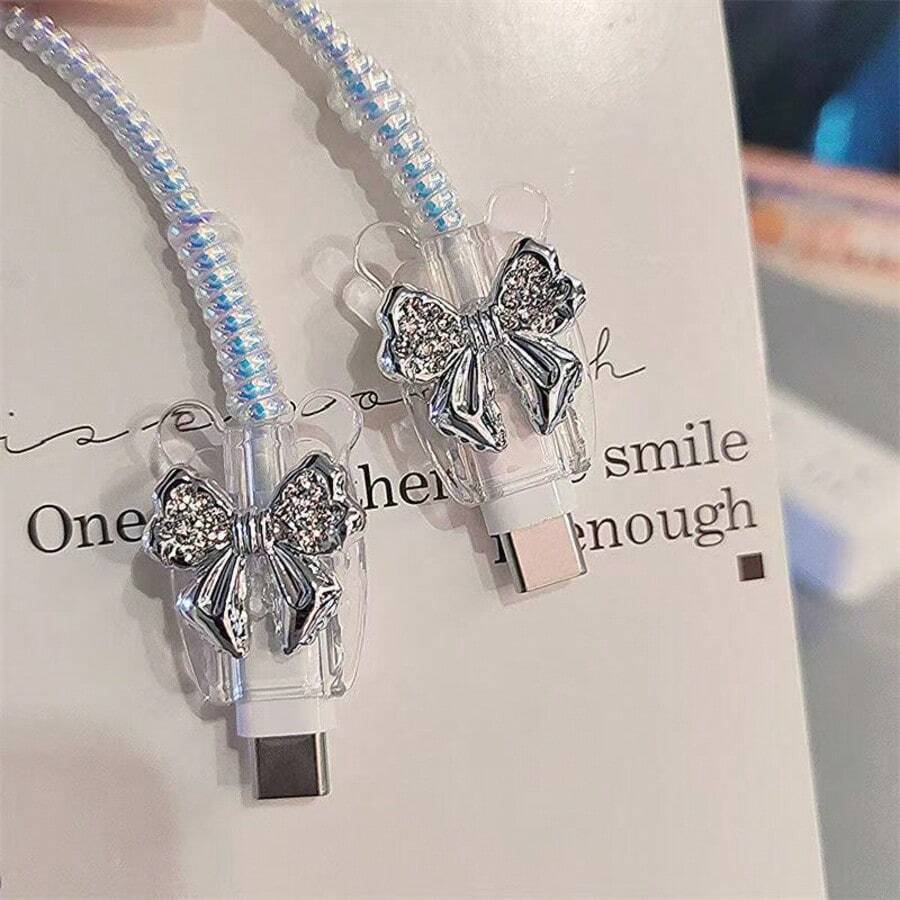 3D Bowknot/Heart/Star Charger Protector Case