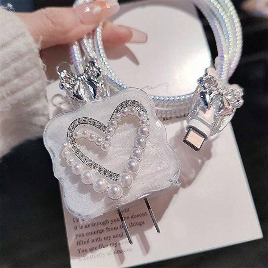 3D Bowknot/Heart/Star Charger Protector Case