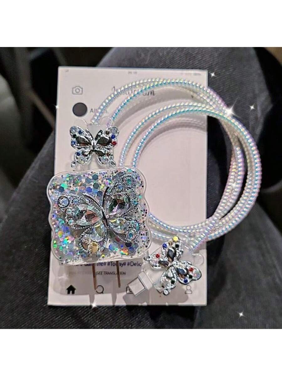 3D Bowknot/Heart/Star Charger Protector Case