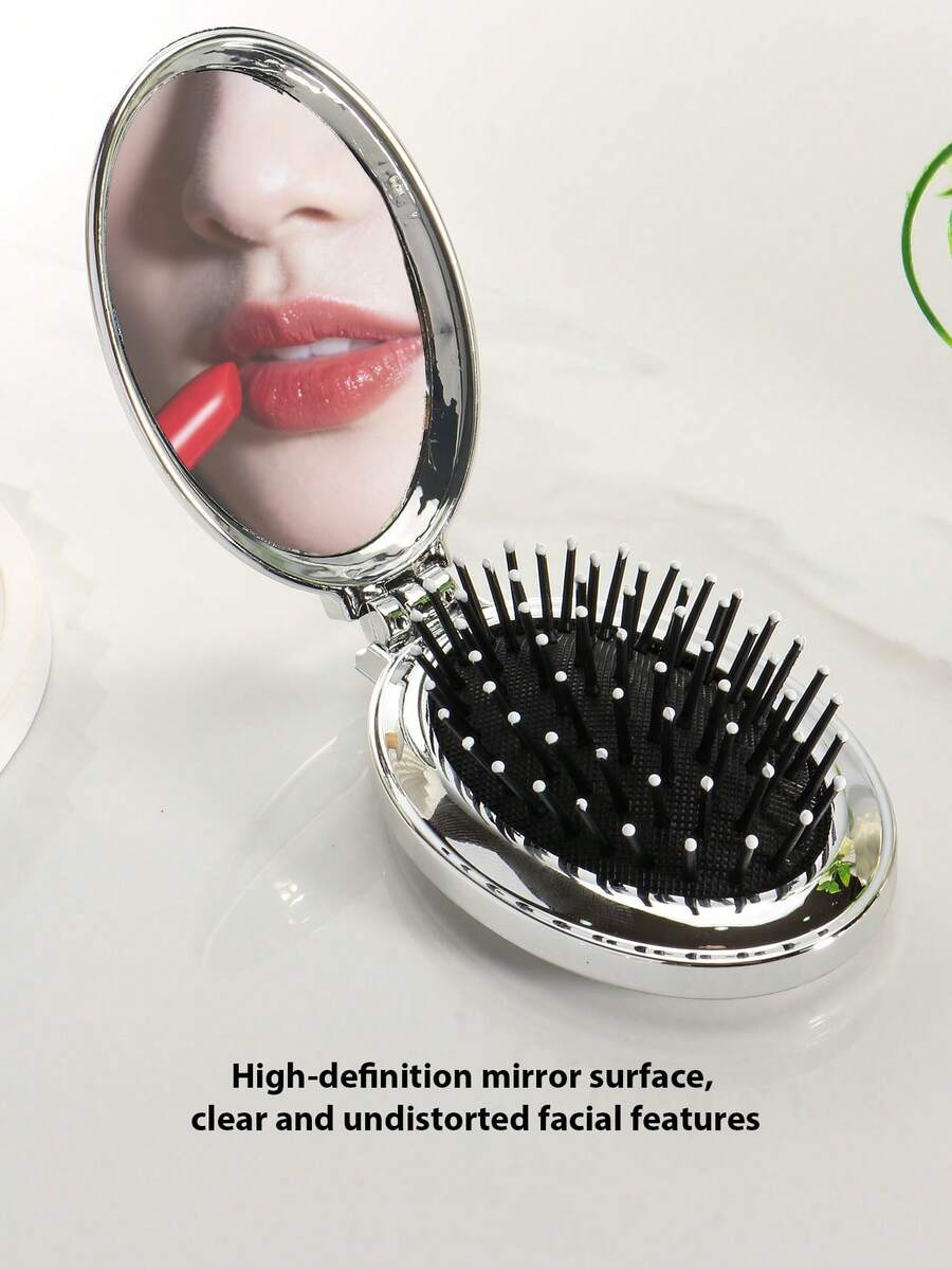 X Milania 1pc Foldable Comb - Cream Color