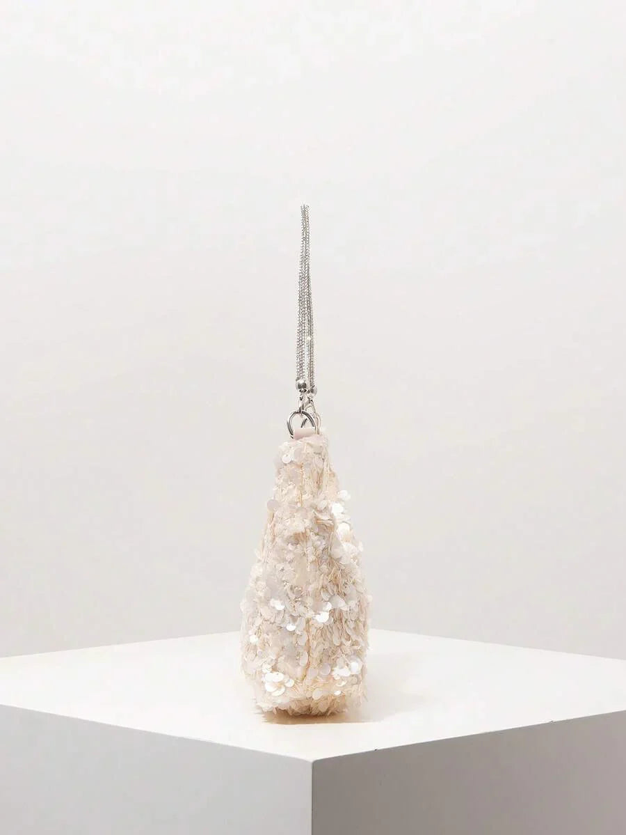 Random Pattern Shoulder Bag, Sequin Bag