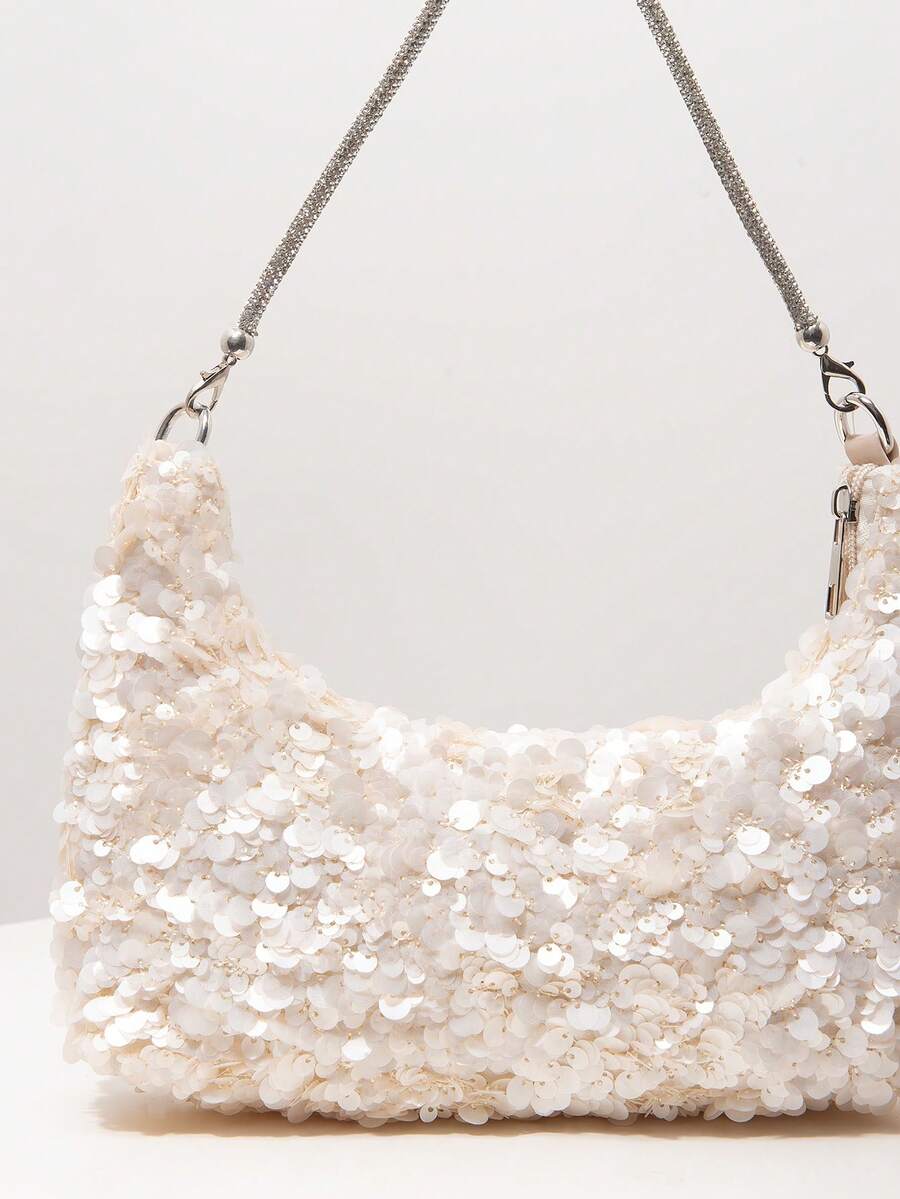Random Pattern Shoulder Bag, Sequin Bag