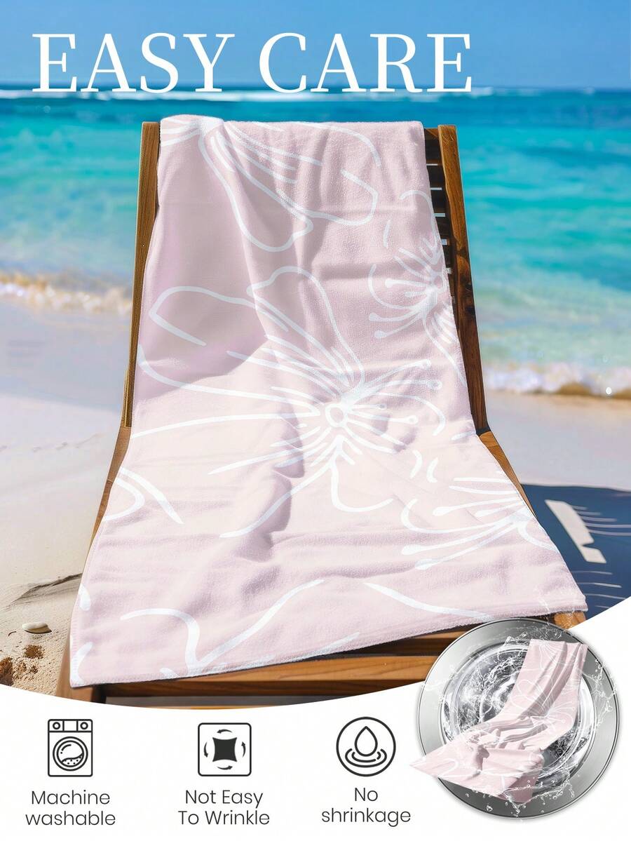 Printed Beach Towel, Summer Fruit Pattern Swimwear